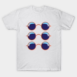 Orange and Blue Sunnies 02 T-Shirt